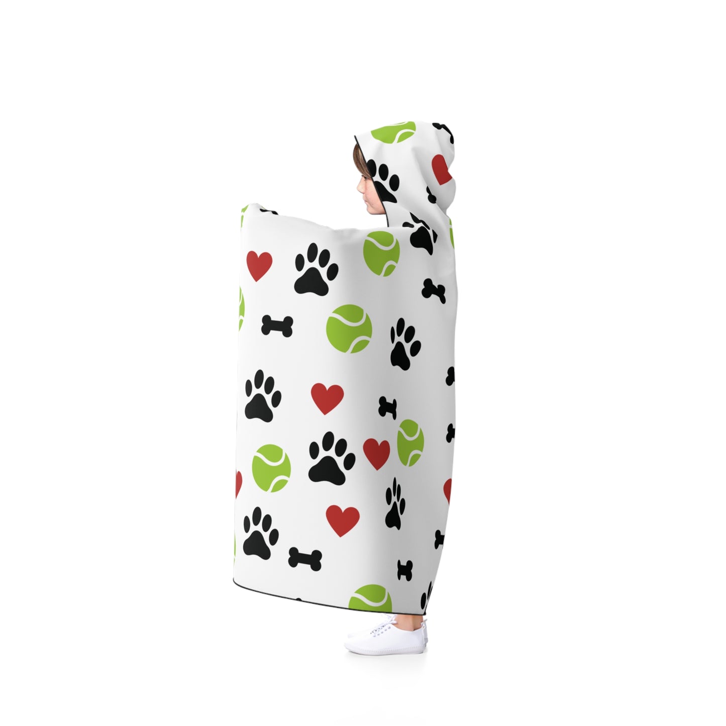 Kids Dog Lover Hooded Blanket/Cover Up